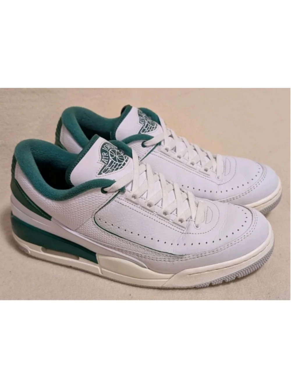 Nike Air Jordan 2/3 Low White Pine Green US Men's Size 10 F105